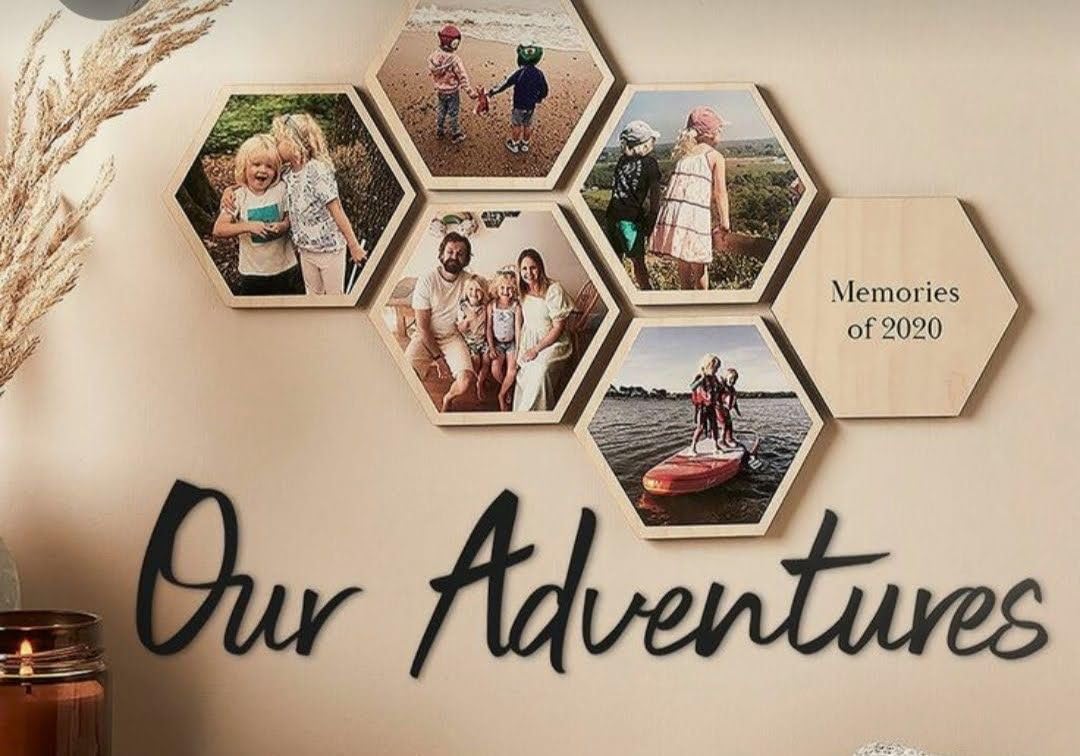 Custom Hexagon Photo Frame | Personalised Gift