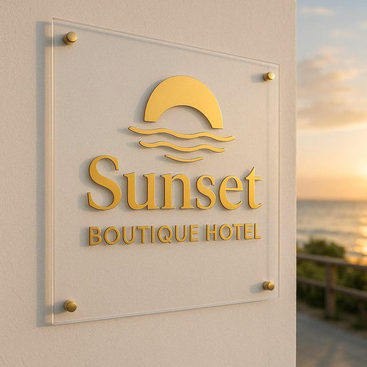 Custom Acrylic Logo Name Plate | Office Door Sign