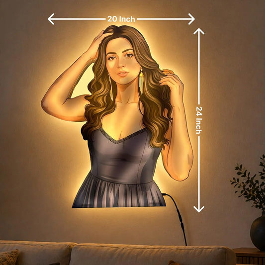 Dream Diva | Personalised Wooden LED Photo Cutout
