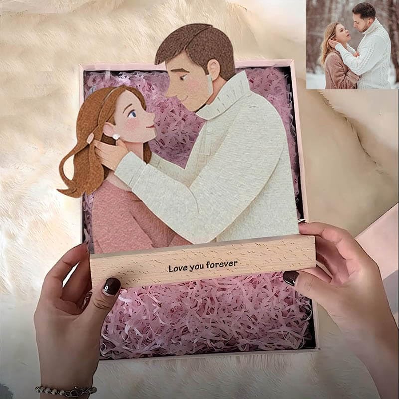 Personalized Anime Couple Lamp | Perfect Anniversary & Birthday Gift