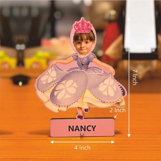 Custom Photo Princess Cutout with Name | Gift for Girls