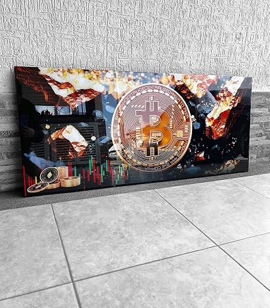 Bitcoin Neon Wall Art Backlit Acrylic Crypto Trader Decor