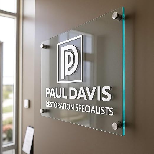 Custom Acrylic Logo Name Plate | Office Door Sign