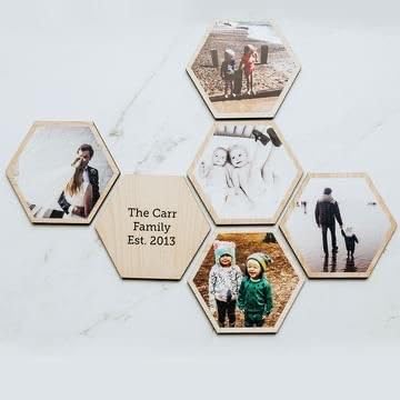 Custom Hexagon Photo Frame | Personalised Gift