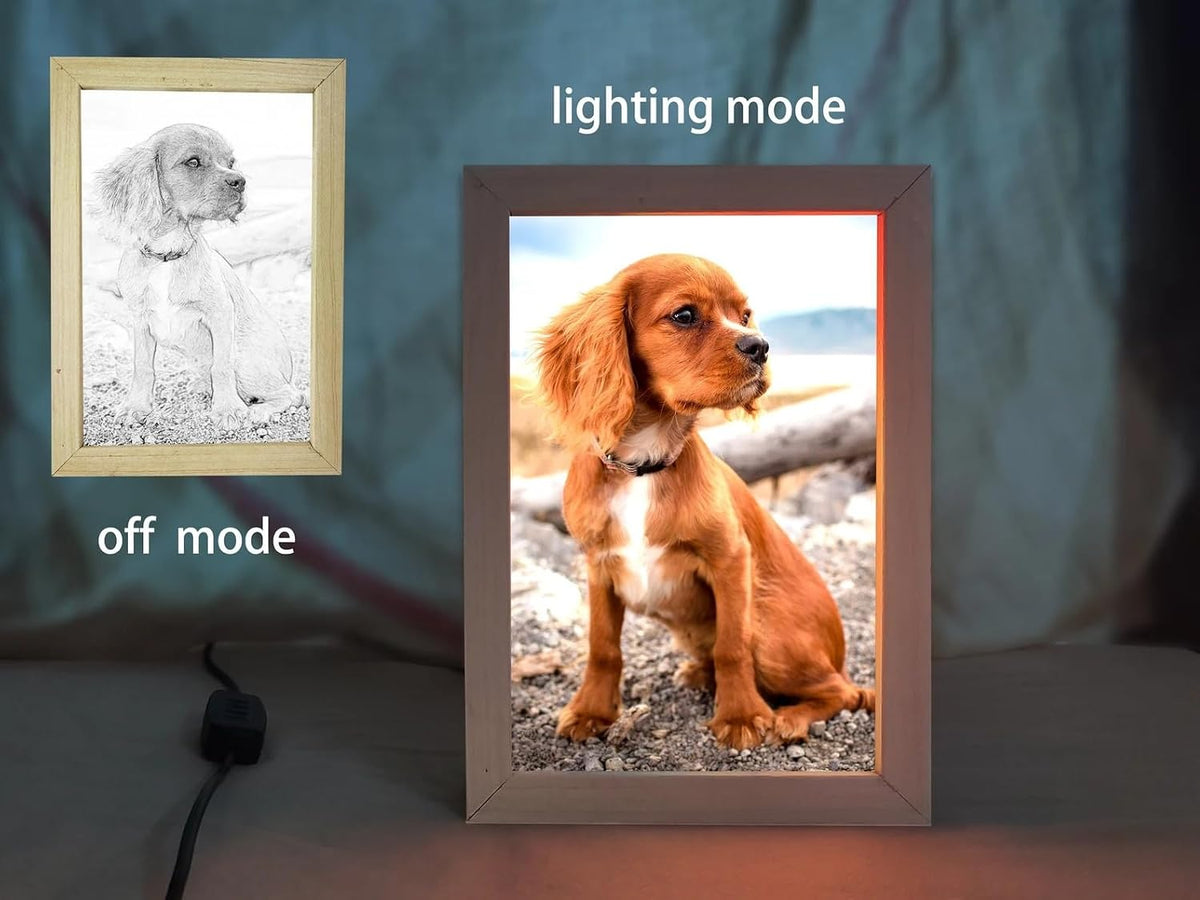 Personalised LED Sketch Photo Frame | Magic Mirror Gift
