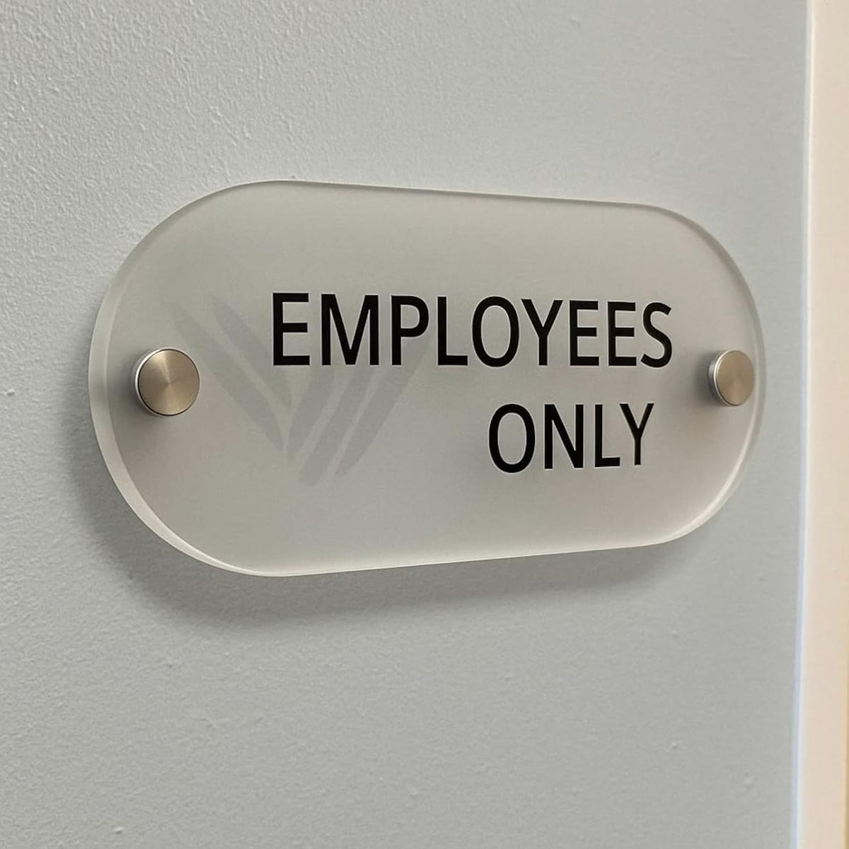 Custom Acrylic Logo Name Plate | Office Door Sign