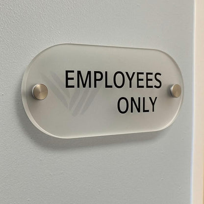 Custom Acrylic Logo Name Plate | Office Door Sign