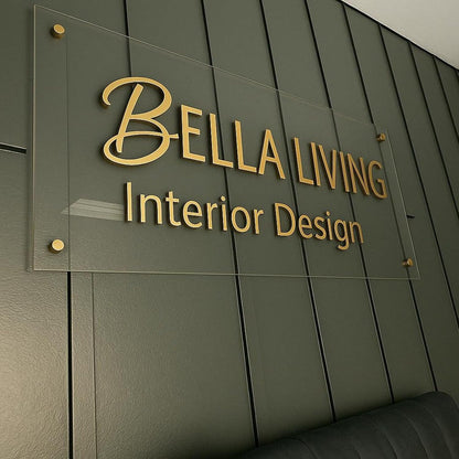 Custom Acrylic Logo Name Plate | Office Door Sign