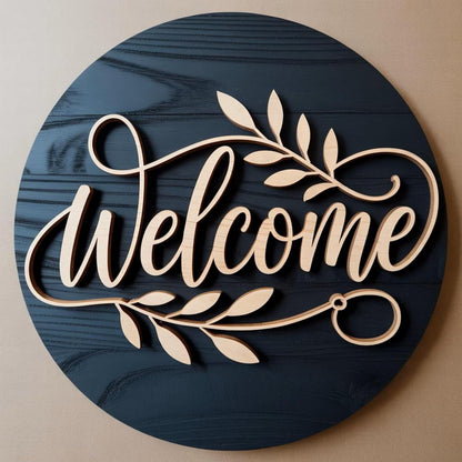 Personalized Acrylic House Name Plate | Round Outdoor Name Board