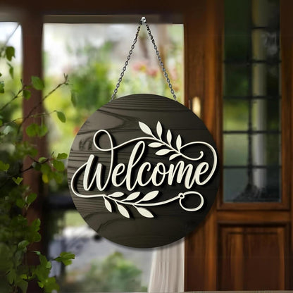 Personalized Acrylic House Name Plate | Round Outdoor Name Board