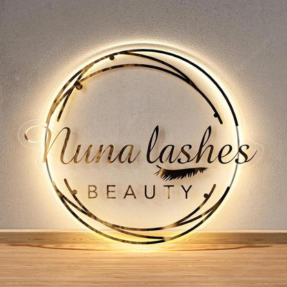 LED Acrylic Name Plate | Custom Name Sign for Home & Office