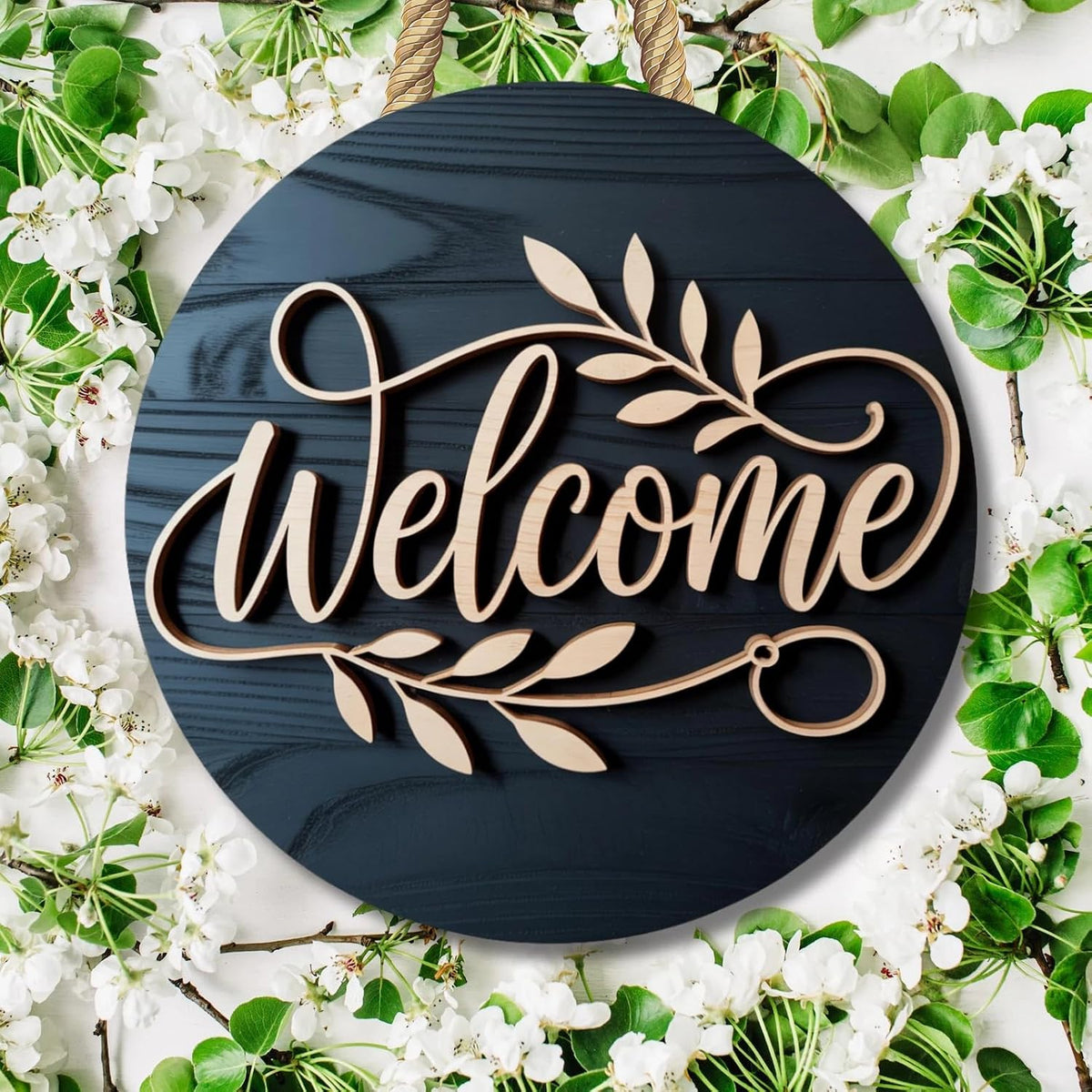 Personalized Acrylic House Name Plate | Round Outdoor Name Board