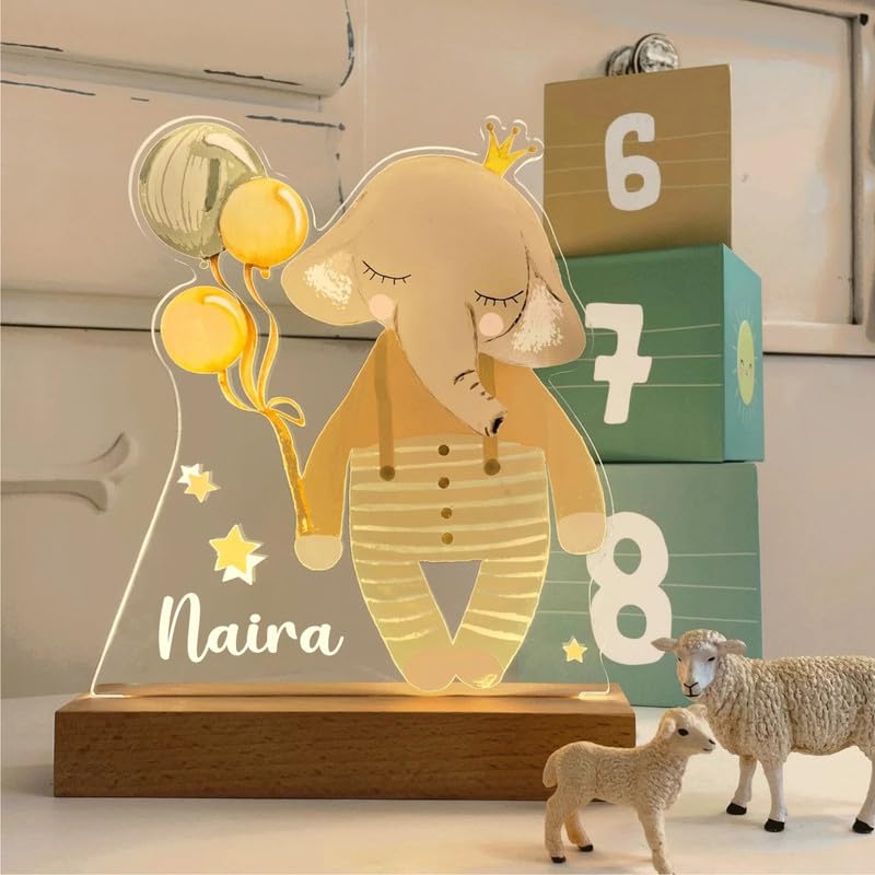 Personalized Animal LED Lamp | Custom Night Light & Gift
