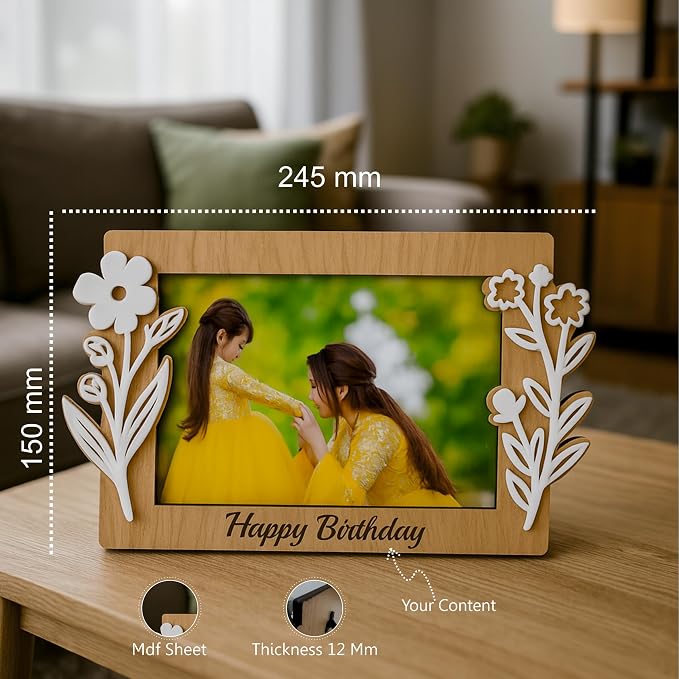 Custom Acrylic Photo Frame | Personalised Couple Gift (5 Designs)