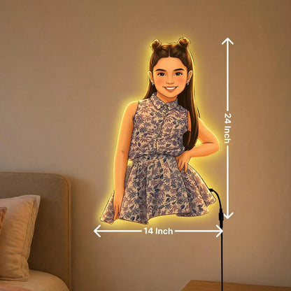 Dream Diva | Personalised Wooden LED Photo Cutout