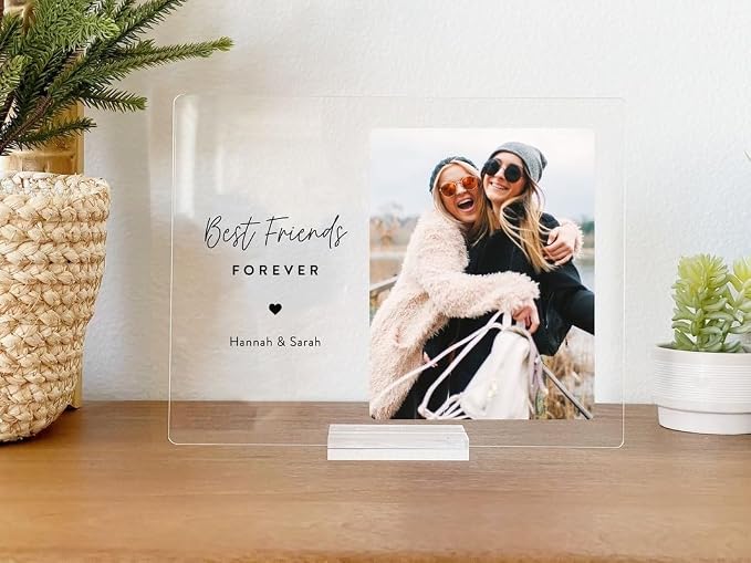 Custom Acrylic Photo Frame | Personalised Couple Gift (5 Designs)