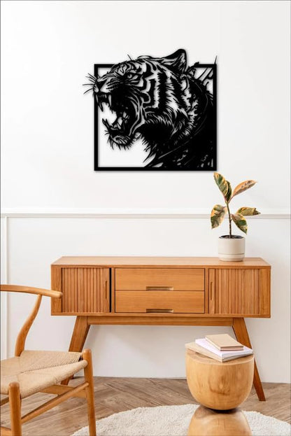Abstract Leaf Wall Art Set of 3 | Black MDF Botanical Wall Decor