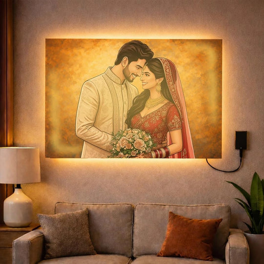 Soulmate Shine | Personalised Wooden LED Photo Frame