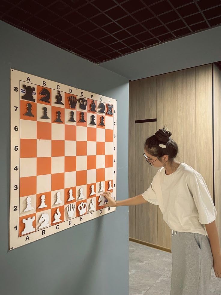 3D Magnetic Chess Wall Decor | Wall-Mounted Chess Board with Magnetic Pieces