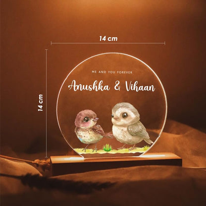 Personalised LED Photo Lamp for Couples | Design 5