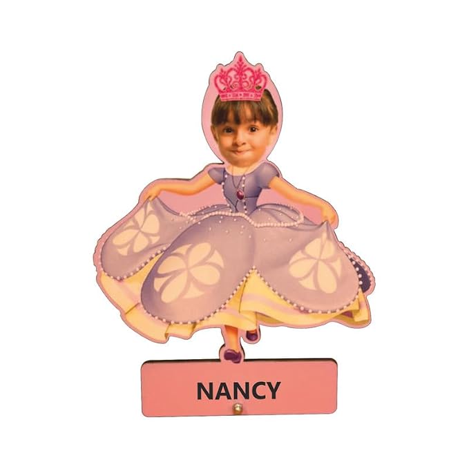 Custom Photo Princess Cutout with Name | Gift for Girls
