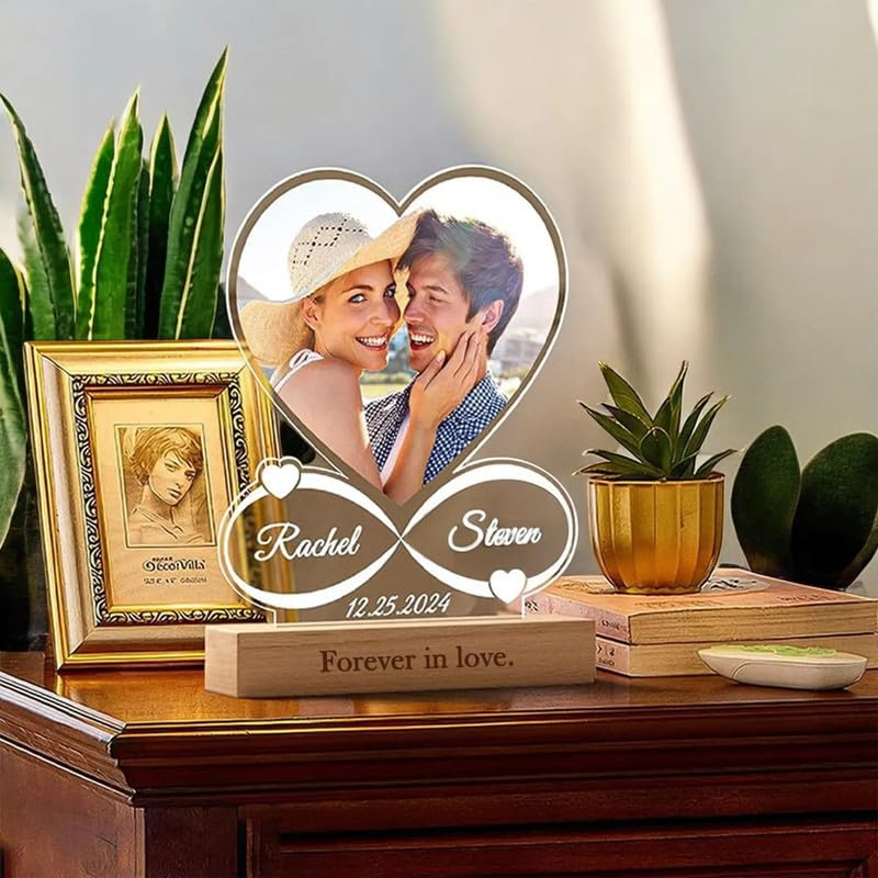 Custom LED Photo Frame | Anniversary & Wedding Gift