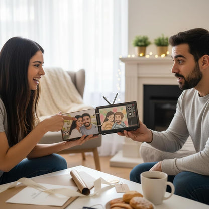 Personalized 5-Photo Album | Custom Couple Gift with Ghibli-Style Art