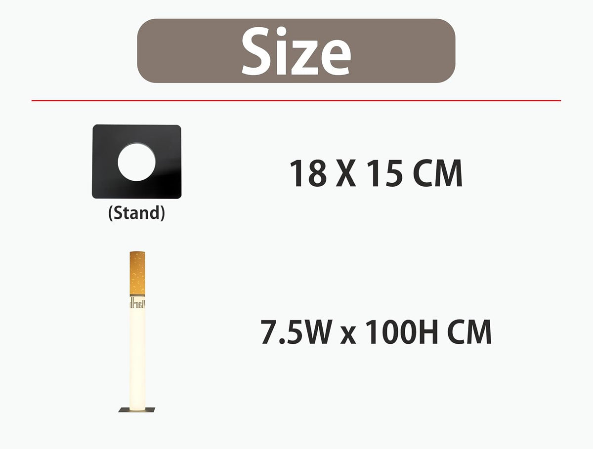 Orange & White LED Floor Lamp | Ambient Home Décor