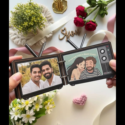 Personalized 5-Photo Album | Custom Couple Gift with Ghibli-Style Art
