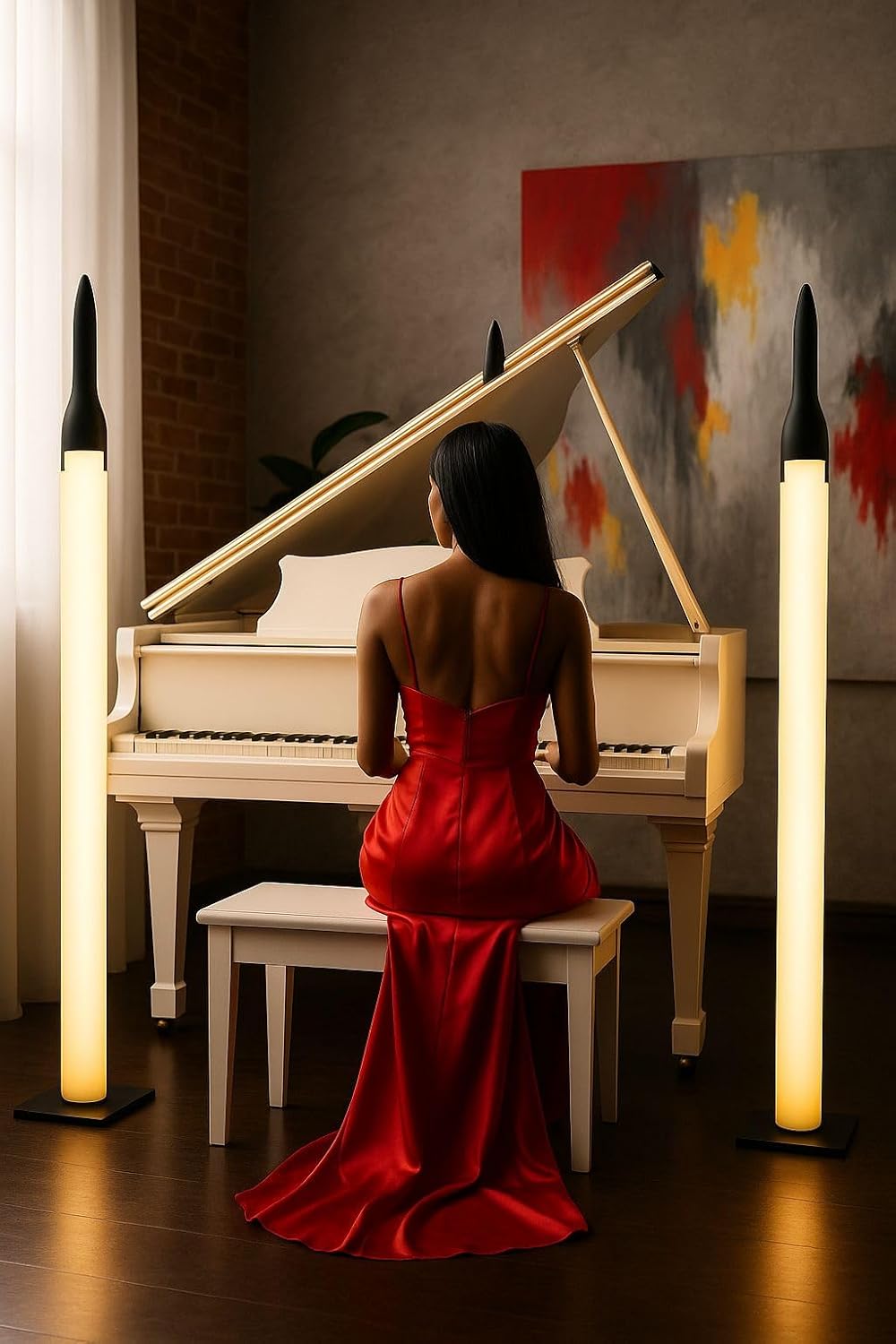 Rocket Shape LED Floor Lamp | Modern Ambient Standing Light