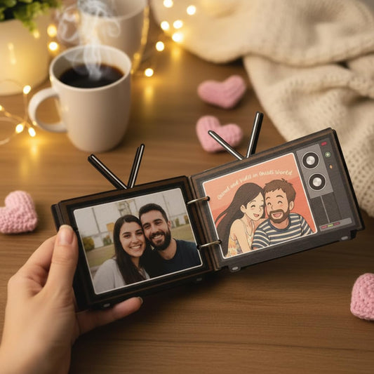 Personalized 5-Photo Album | Custom Couple Gift with Ghibli-Style Art