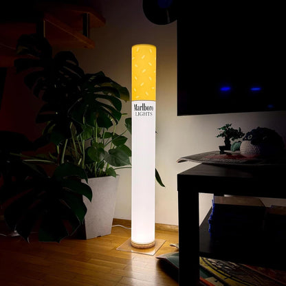Orange & White LED Floor Lamp | Ambient Home Décor