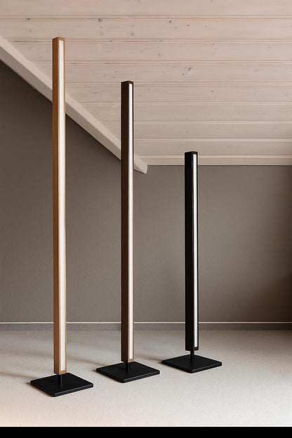 Modern LED Floor Lamp | American Walnut Wood